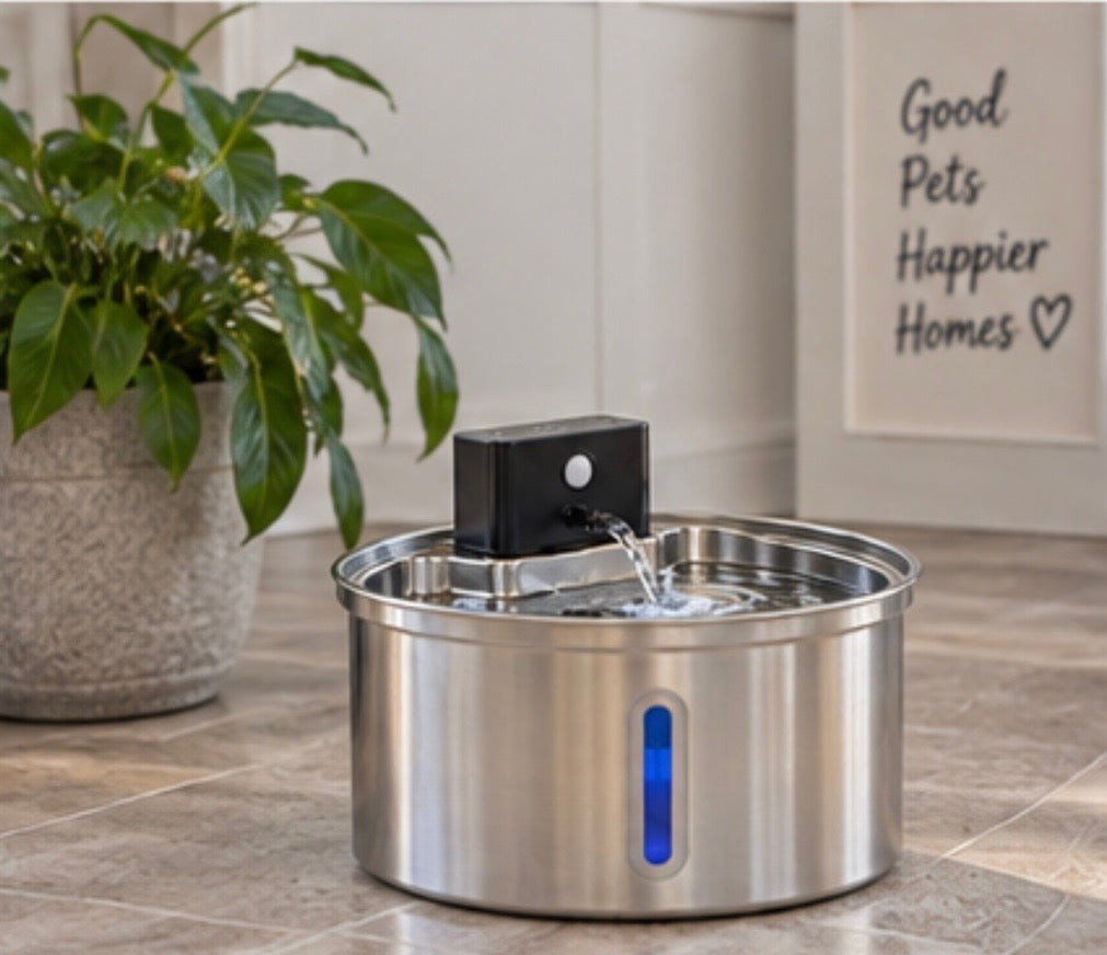 Carlow & Friends 2.2L Cordless Pet Water Fountain + FREE 3-Pack of Filters
