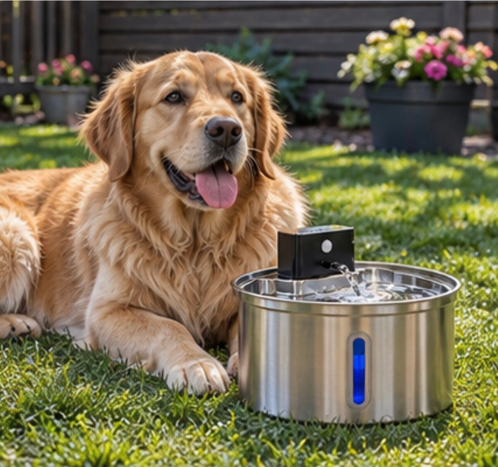 Carlow & Friends 2.2L Cordless Pet Water Fountain + FREE 3-Pack of Filters