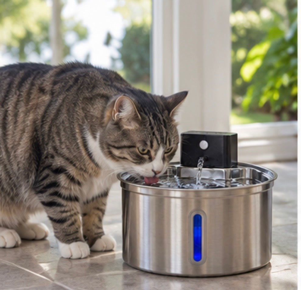 Carlow & Friends 2.2L Cordless Pet Water Fountain + FREE 3-Pack of Filters