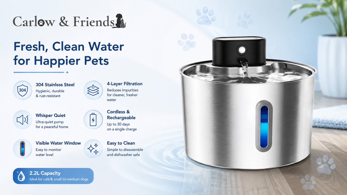 Carlow & Friends - Pet Water Fountain
